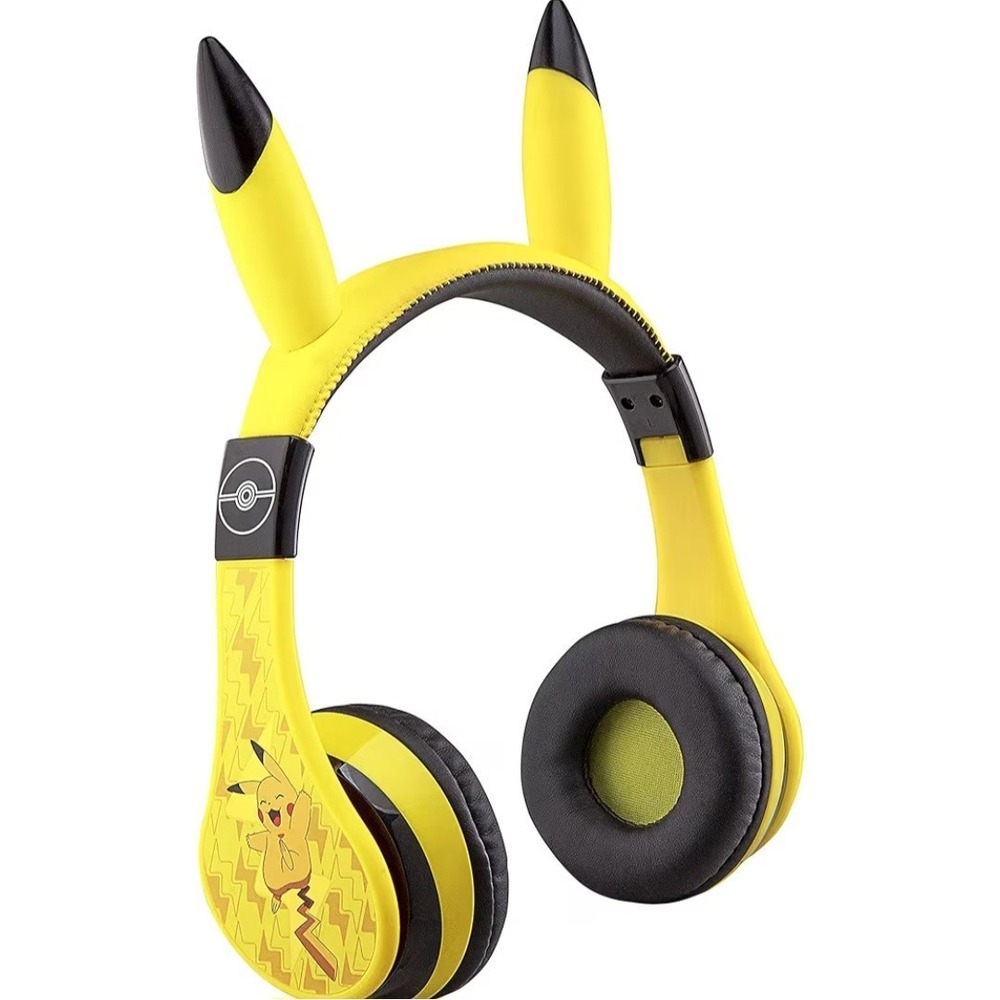 eKids Pokemon Pikachu Bluetooth Headphones for Kids,wireless W/Aux Cord